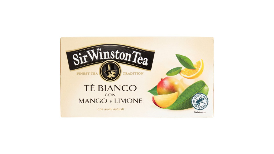 Sir Winston Tea Tè Bianco con Mango e Limone 20 x 1,25 gr.