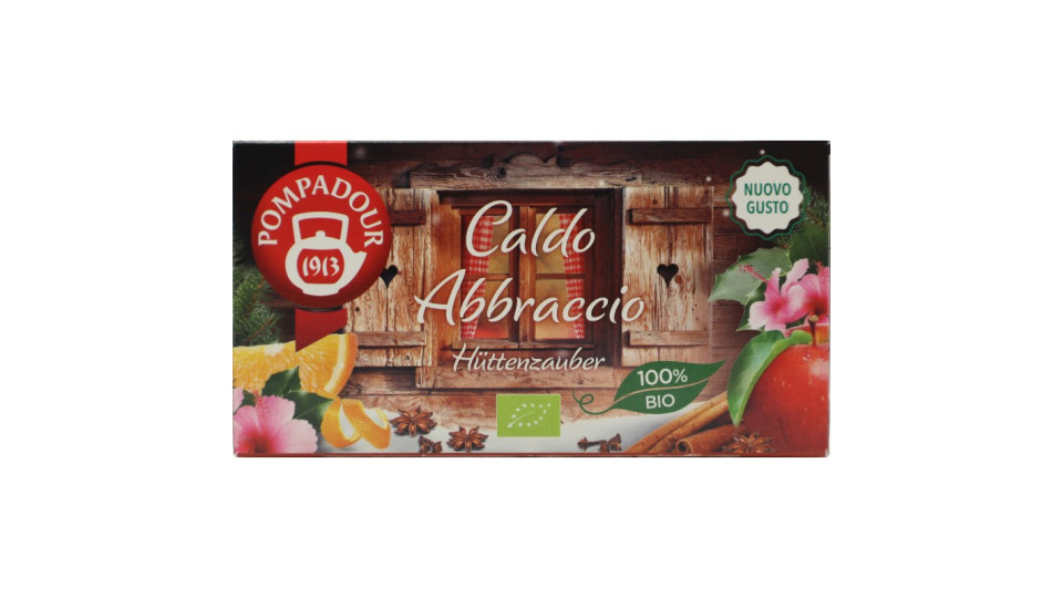 Pompadour Caldo Abbraccio 20 x 2,25 g infuso bio