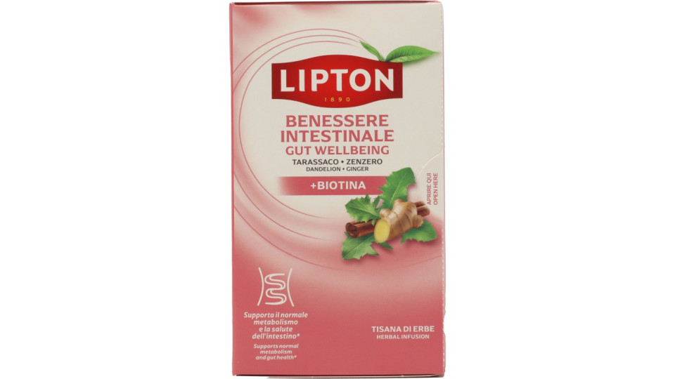 Lipton Benessere Intestinale Tarassaco, Zenzero + Biotina...