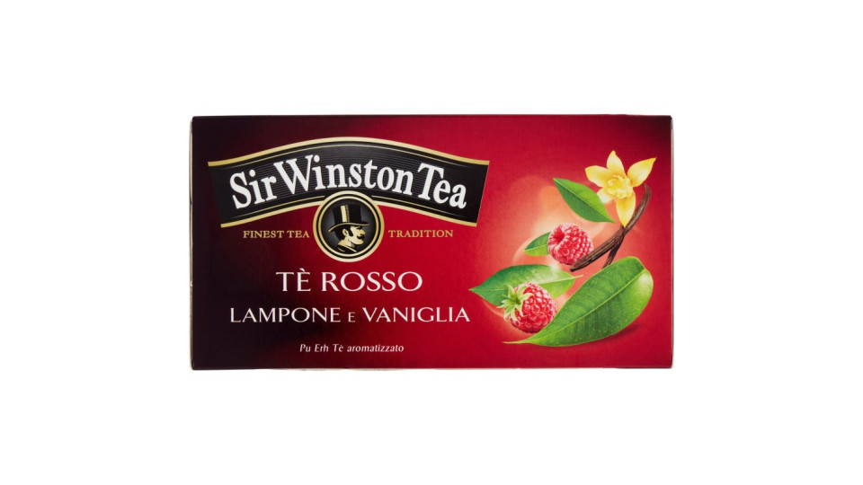 Sir Winston Tea Tè Rosso Lampone e Vaniglia 20 x 1,5 g