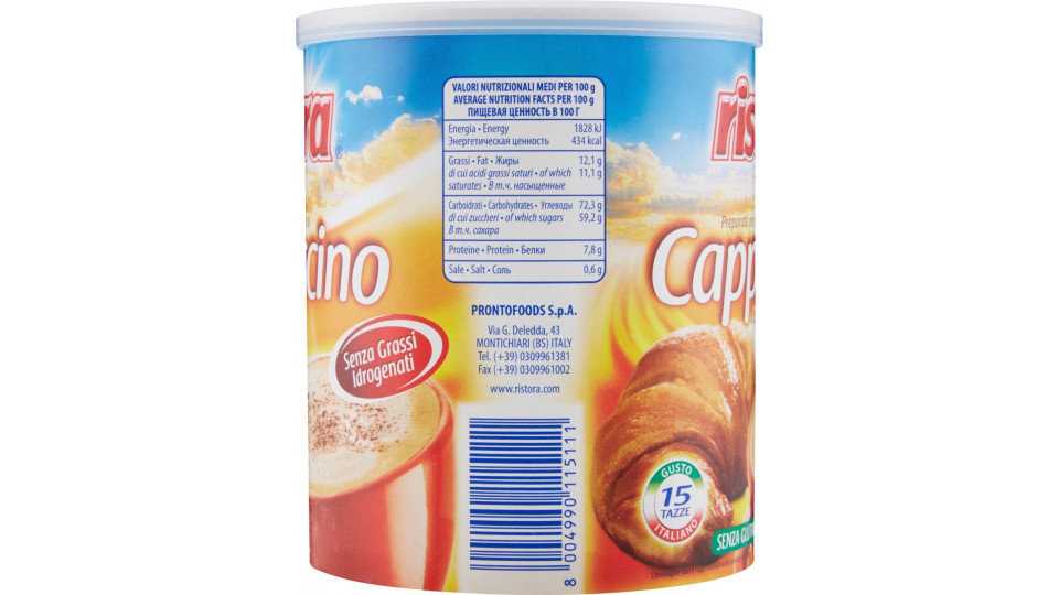 Ristora cappuccino istantaneo barattolo - gr.250