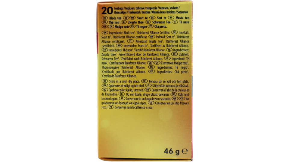 Lipton English Breakfast 20 Pyramid Teabags 46 g