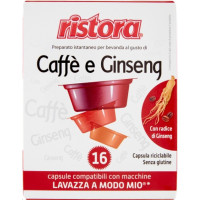 Ristora Caffè e Ginseng 16 Capsule compatibili Lavazza A Modo...