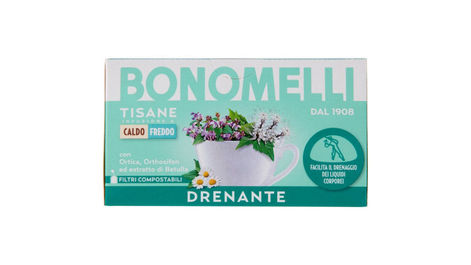 Bonomelli Tisane Drenante 16 Filtri 32 g