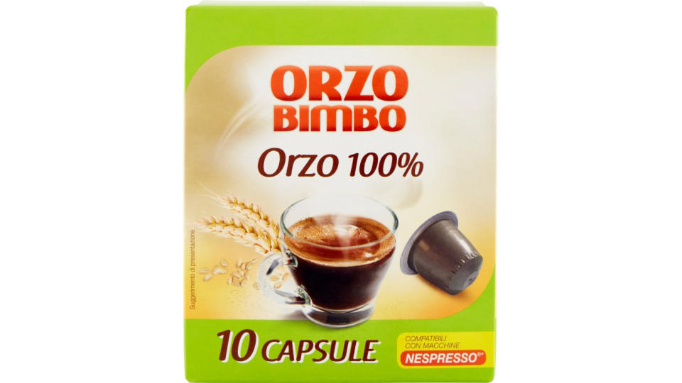 Orzo Bimbo Orzo 100% 10 Capsule Compatibili con Macchine...