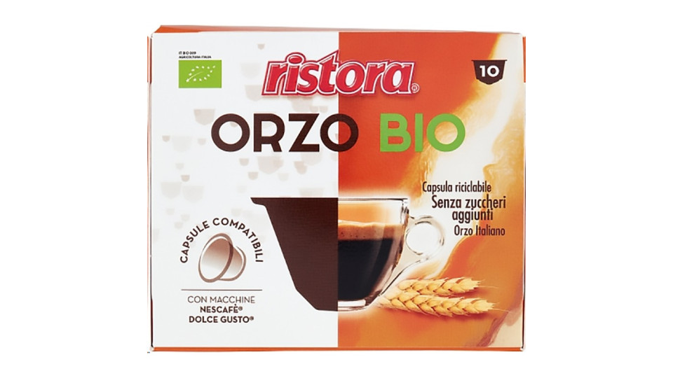Ristora capsule orzo biologico gusto pezzi 10 x gr.8