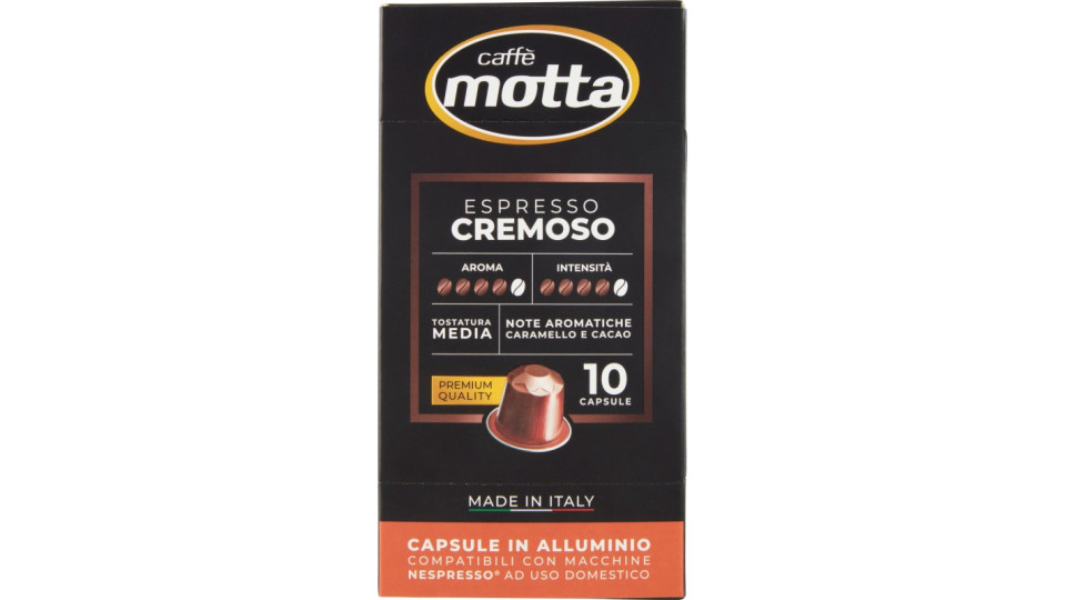 caffè motta Espresso Cremoso Capsule in Alluminio Compatibili...
