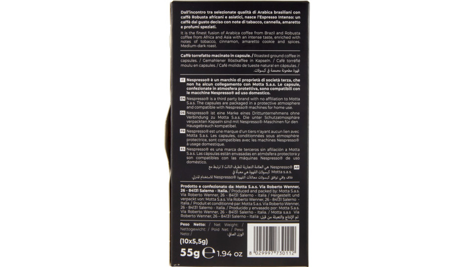 caffè motta Espresso Intenso Capsule in Alluminio Compatibili...