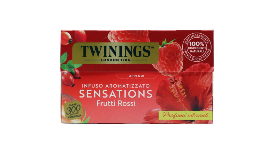 Twinings Frutti Rossi Infuso Sensations alla fragola, lampone,...
