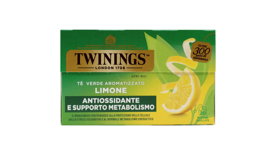 Twinings Limone Tè Verde aromatizzato Antiossidante e Supporto...