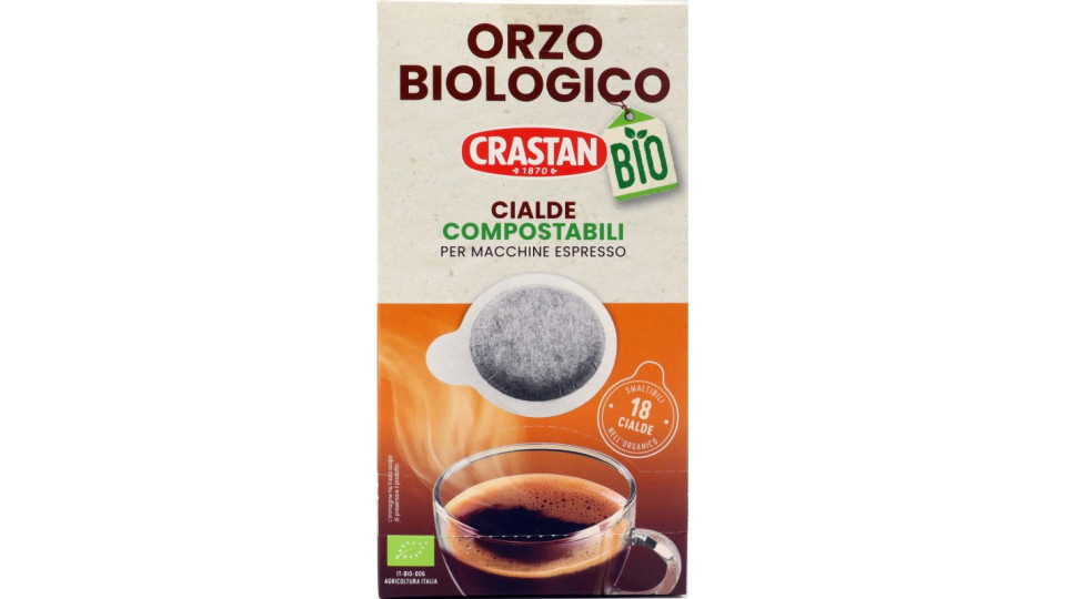 Crastan Bio Orzo Biologico Cialde Compostabili per Macchine...