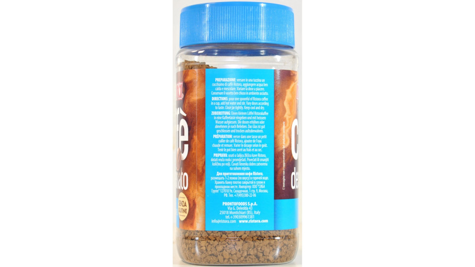 Ristora Caffè decaffeinato vasetto gr.100