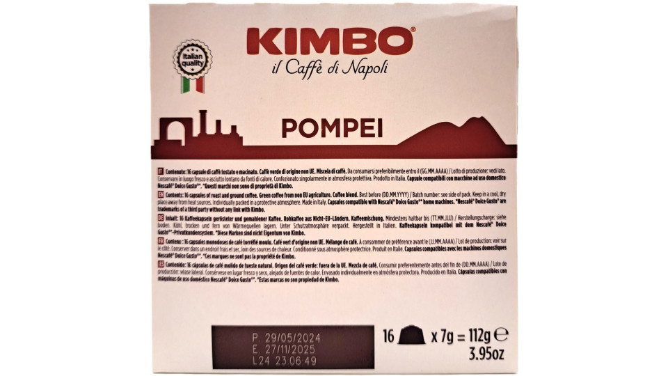 Kimbo caps pompei x16