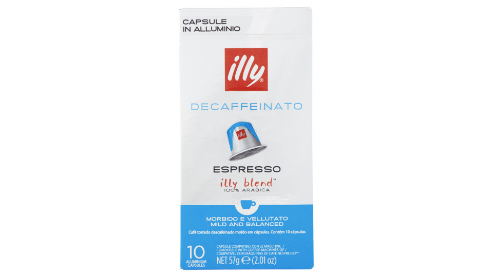 Illy decaffeinato Espresso 10 Capsule Compatibili con le...
