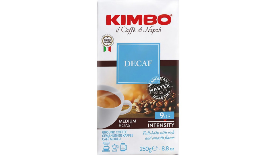 Kimbo decaffeinato macinato gr.250