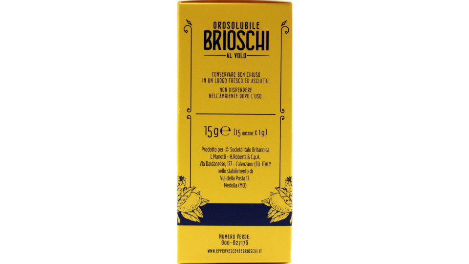Brioschi busta limone gr.1 15pz