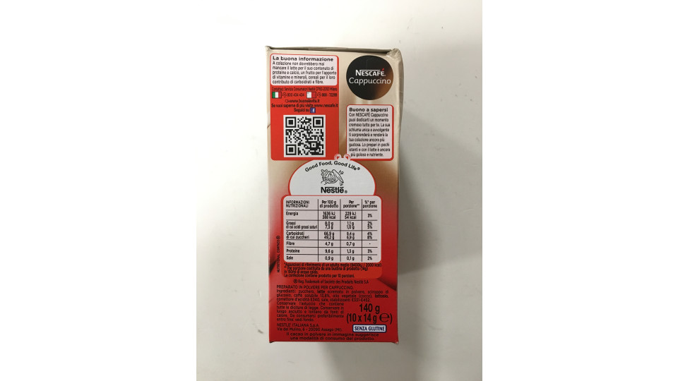 Nescafe cappuccino classico 10 buste gr.140