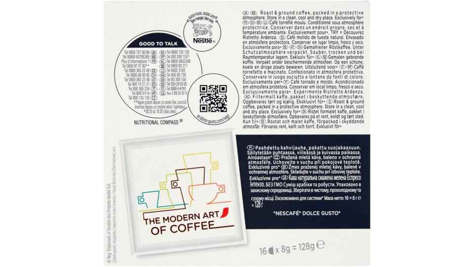 Nescafe dolce gusto intenso x 16 capsule
