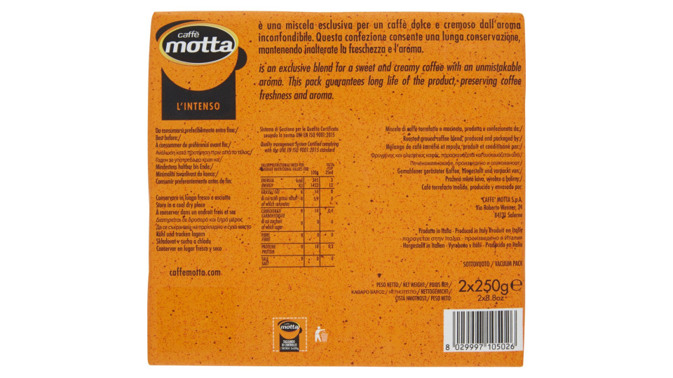 Caffè Motta l'Intenso 2 x 250 gr.