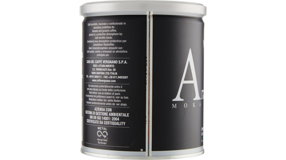 Caffè Vergnano 1882 Arabica 100% macinato Moka 250 g