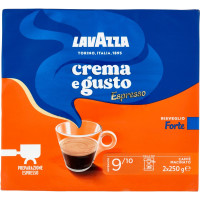 Lavazza, Crema e Gusto Forte Espresso Caffè Macinato - 2 x 250...