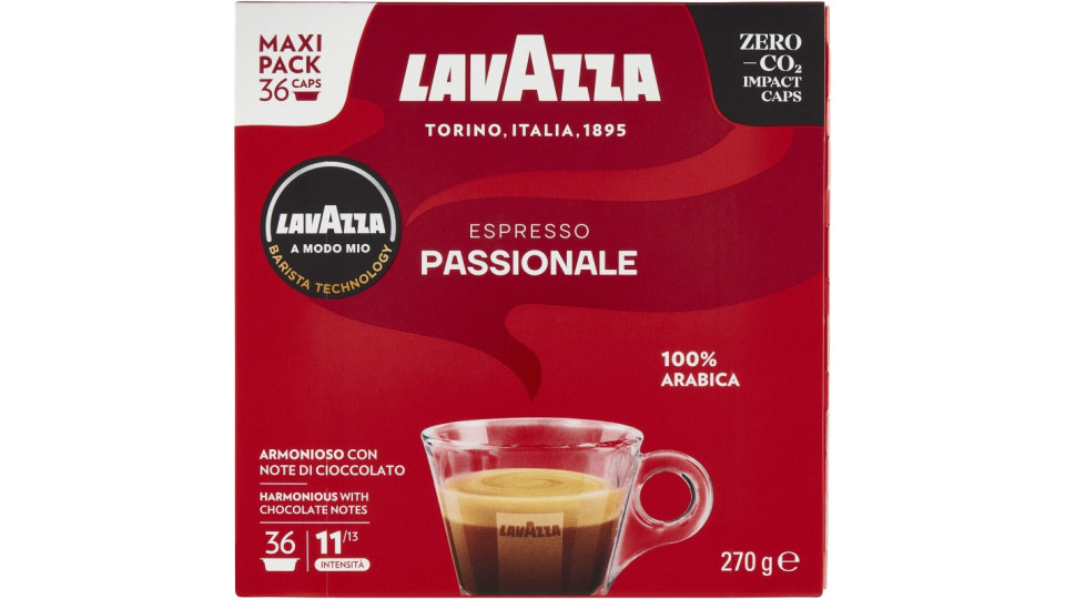 Lavazza A Modo Mio Espresso Passionale 36 Capsule 270 g