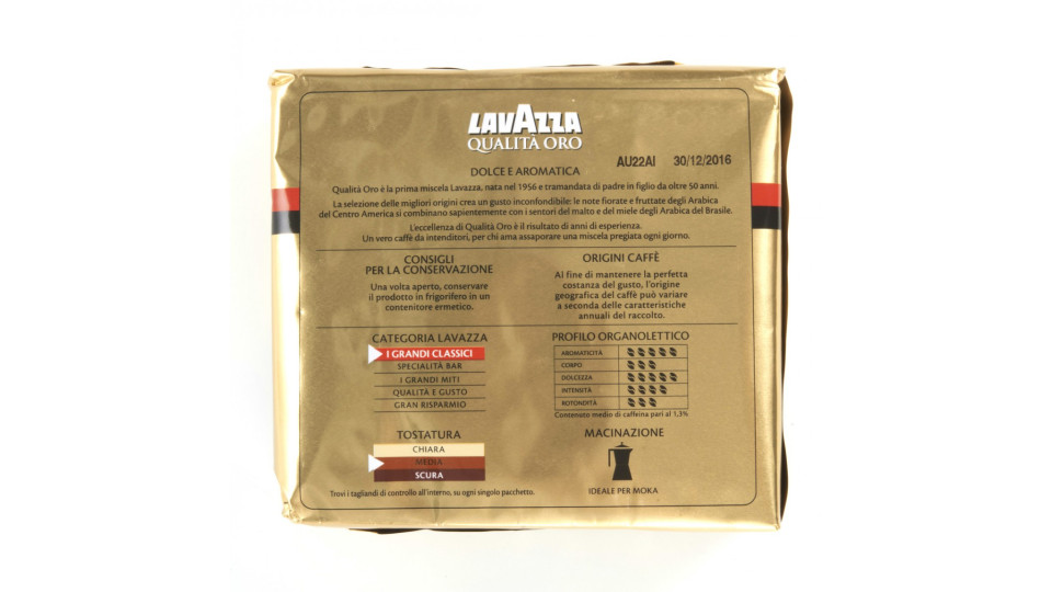 Lavazza caffe oro - gr.250 x2