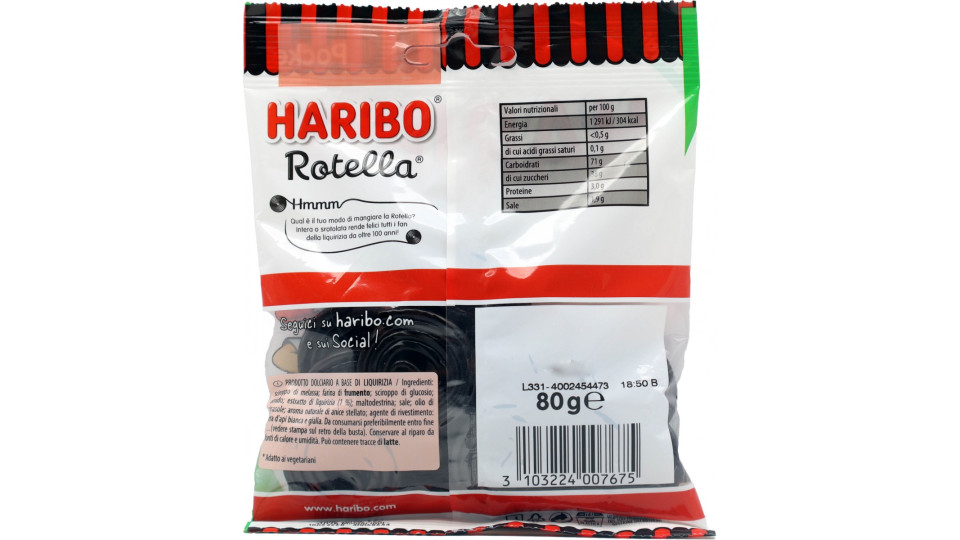 Haribo busta rotella gr.80