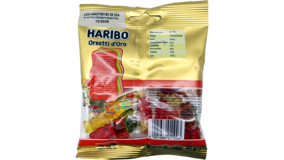 Haribo busta Orsetti d'Oro 80 g