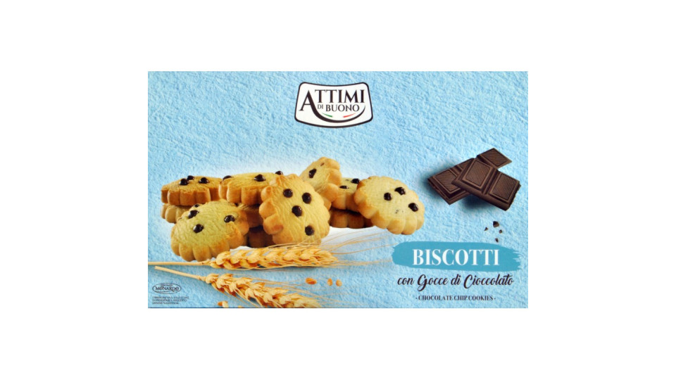 Monardo biscotti con gocce di cioccolato gr.100