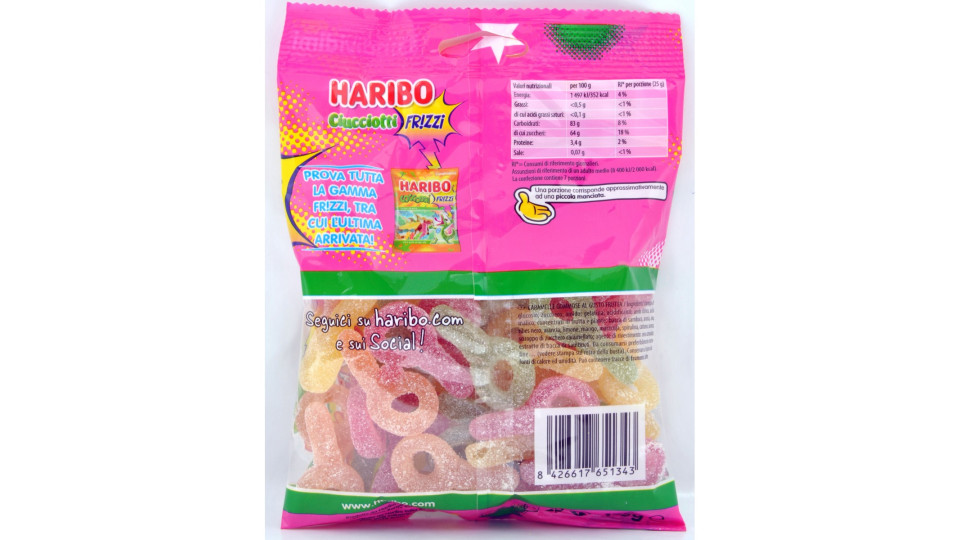 Haribo busta ciucciotti frizzi gr.80
