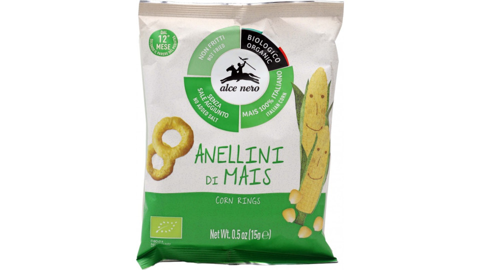 Alce nero bio anellini mais gr15