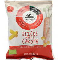 Alce nero Sticks Mais e Carota 15 g
