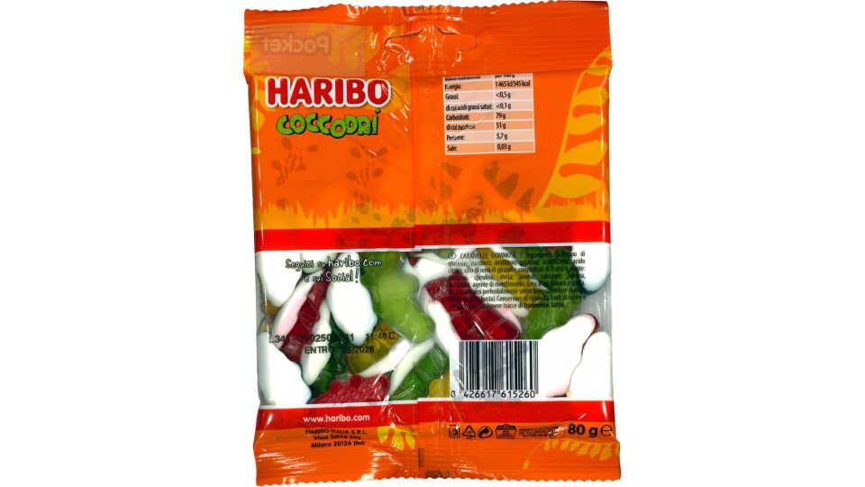 Haribo busta coccodri gr.80