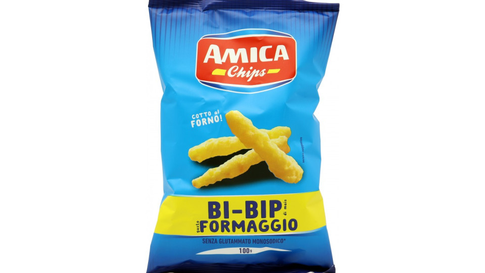 Amica Chips Bi-Bip di mais gusto Formaggio 100 g