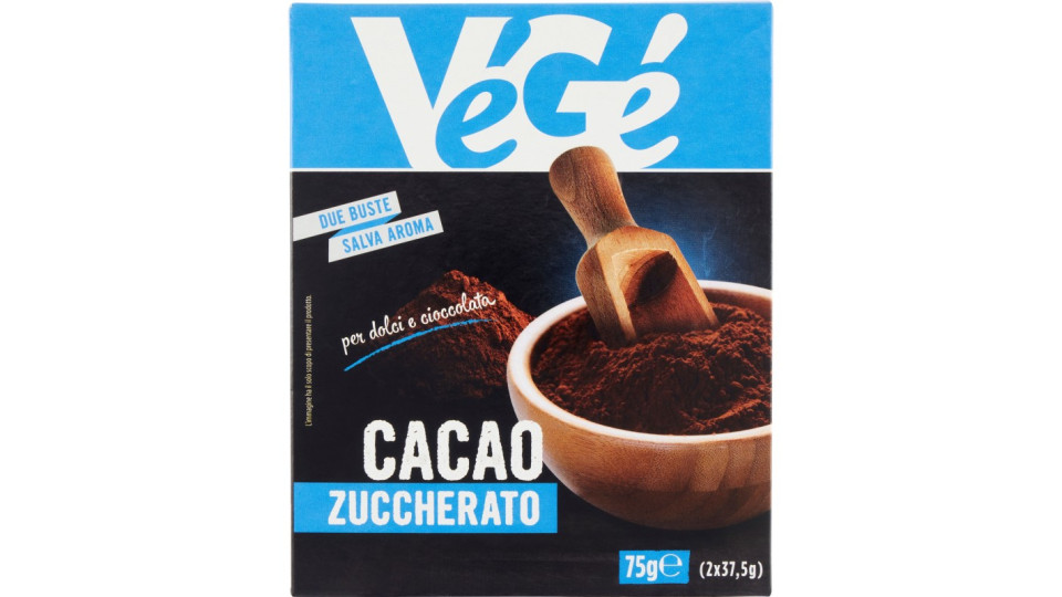 VéGé Cacao Zuccherato 2 x 37,5 g
