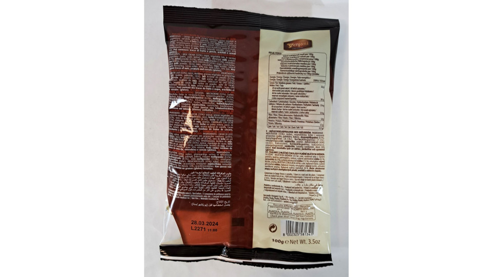 Vergani praline con crema al latte gr.100