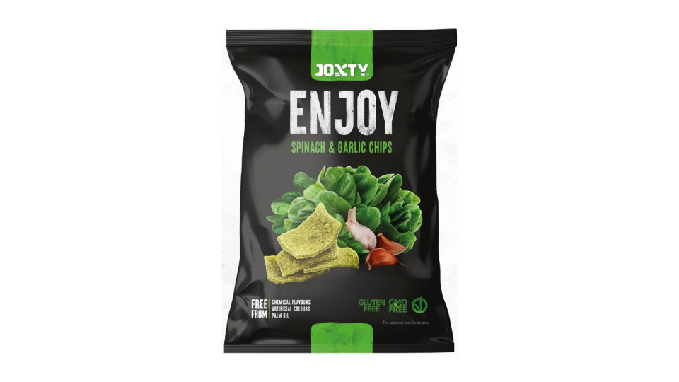 JOXTY chips fritte spinaci/aglio gr.40 Gluten Free