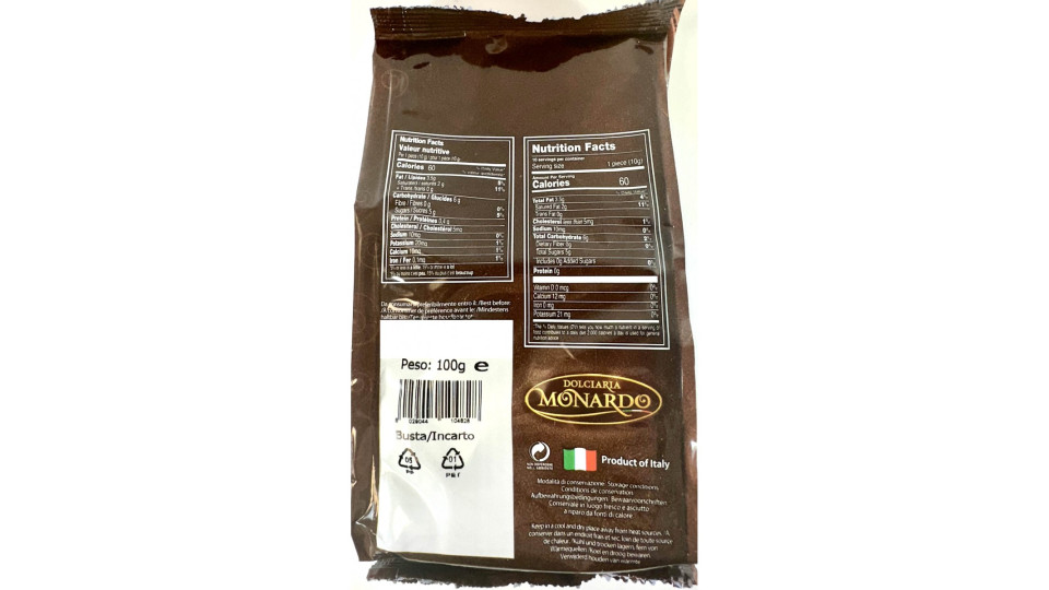 Monardo praline di cioccolato al latte gusto caffe busta gr.100