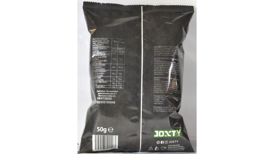 Joxty chips full protein 42% onion gr.50 Gluten Free