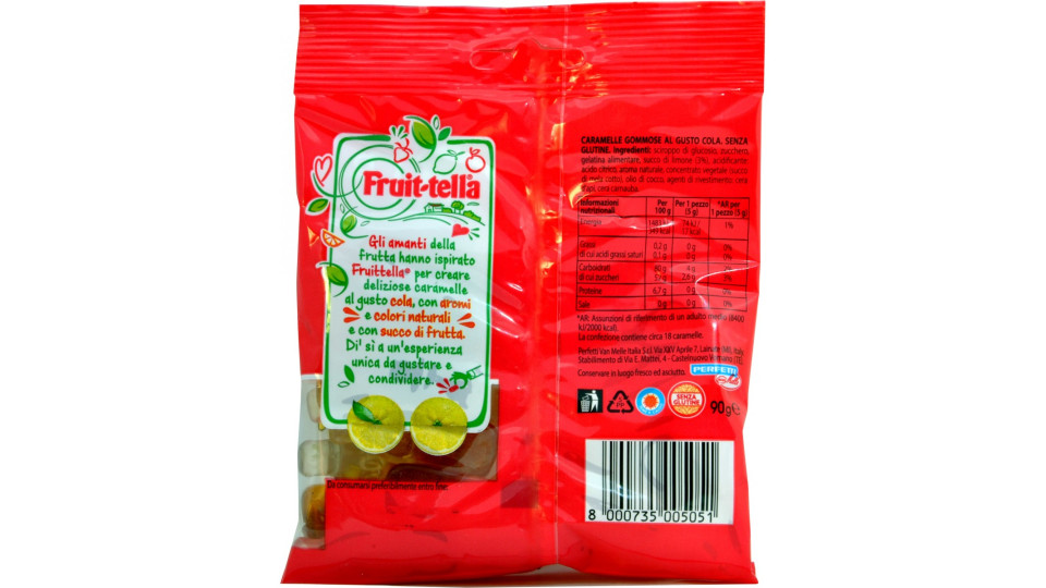 Fruit-tella busta cola gr.90