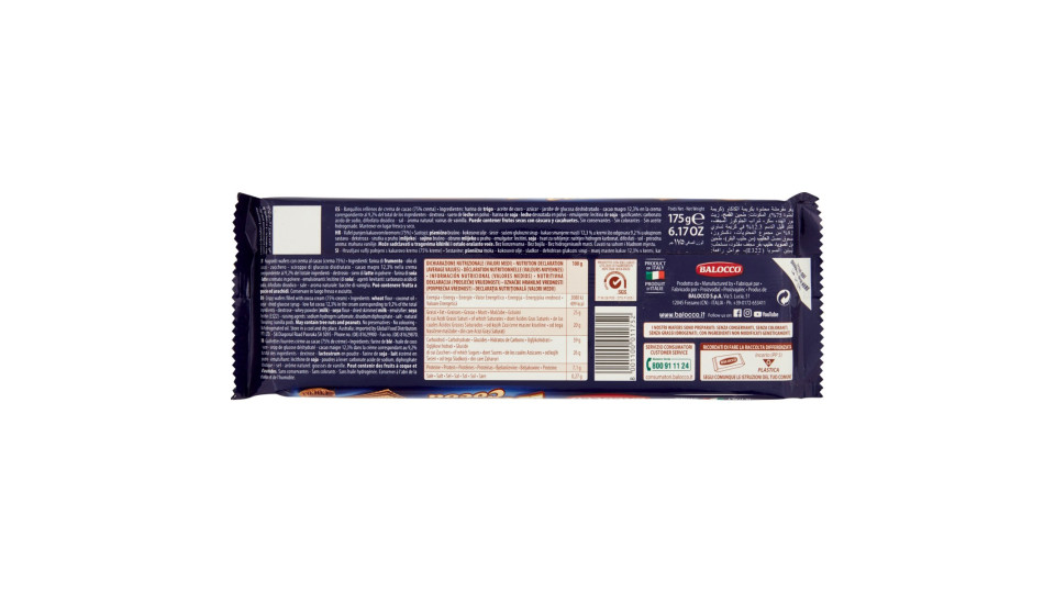 Balocco wafer al cacao gr.175