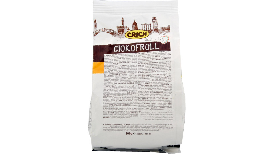 Crich biscotti ciokofroll con gocce di cioccolato gr.300