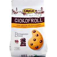 Crich biscotti ciokofroll con gocce di cioccolato gr.300