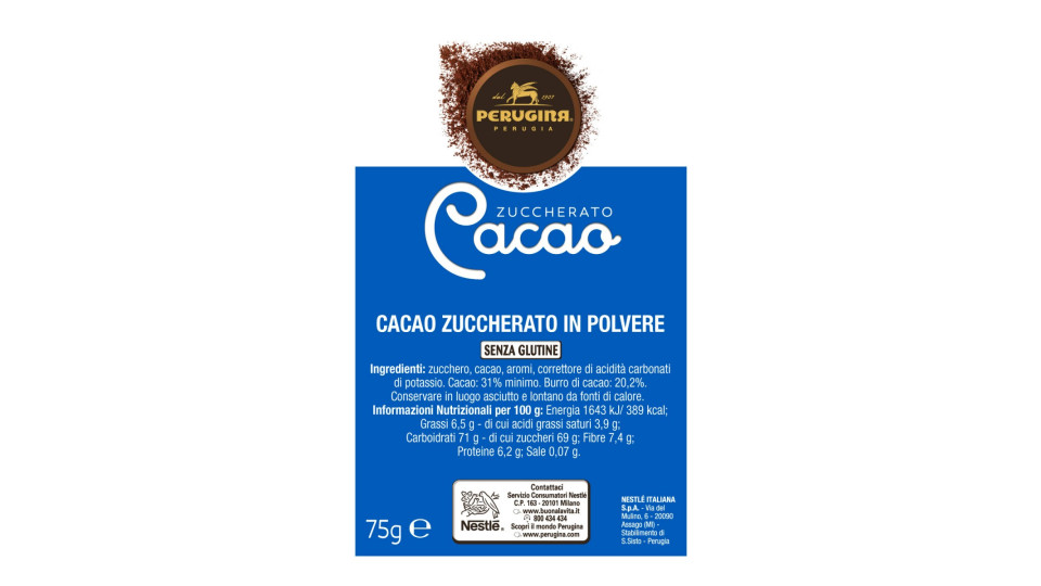 Perugina cacao zuccherato - gr.75