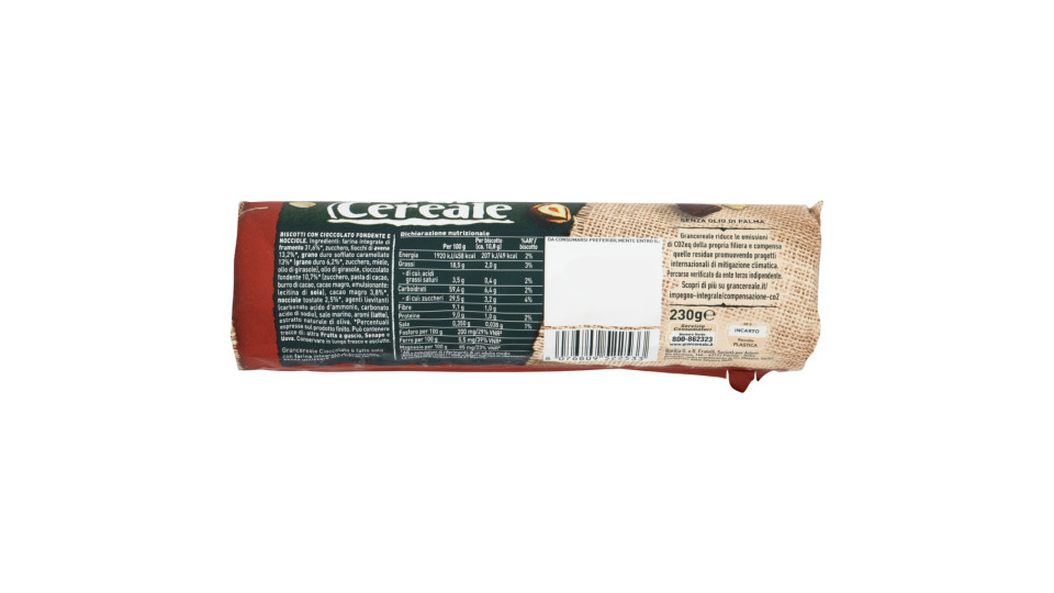 Gran Cereale Biscotti Gran Cereale Cioccolato Biscotti con...