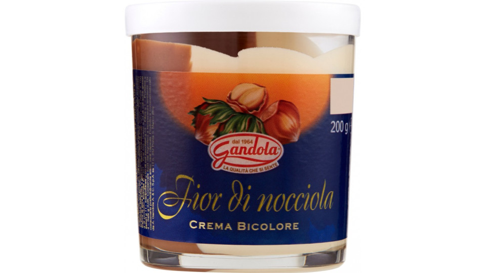 Gandola Fior di nocciola Crema Bicolore 200 gr.