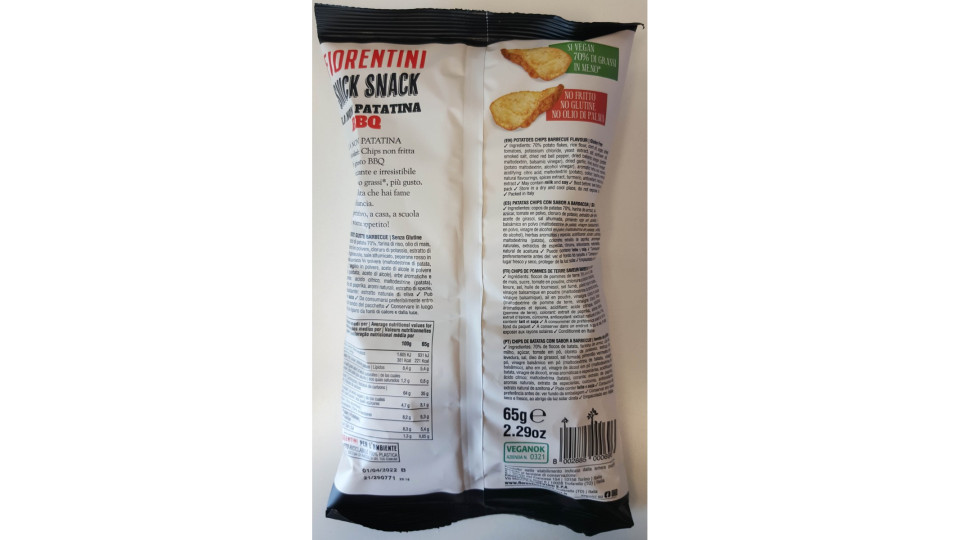Fiorentini snicksnack la non patatina gr.65