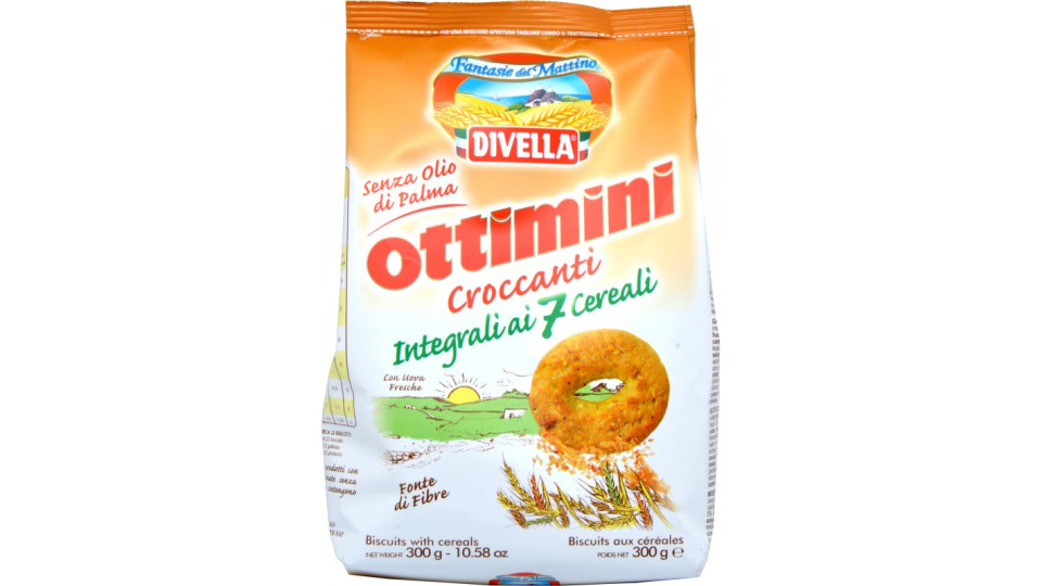 Divella Fantasie del Mattino Ottimini Croccanti Integrali ai 7...