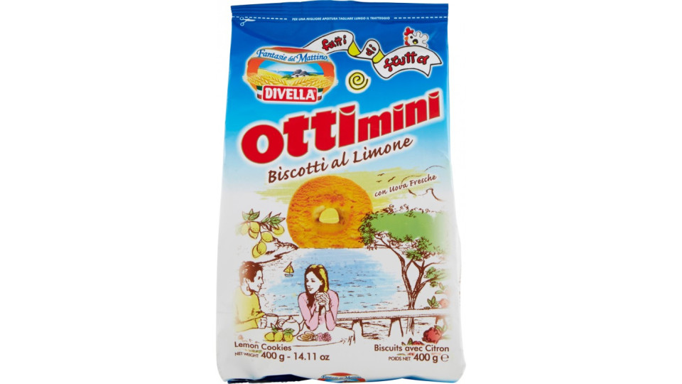 Divella biscotti ottimini al limone gr.400